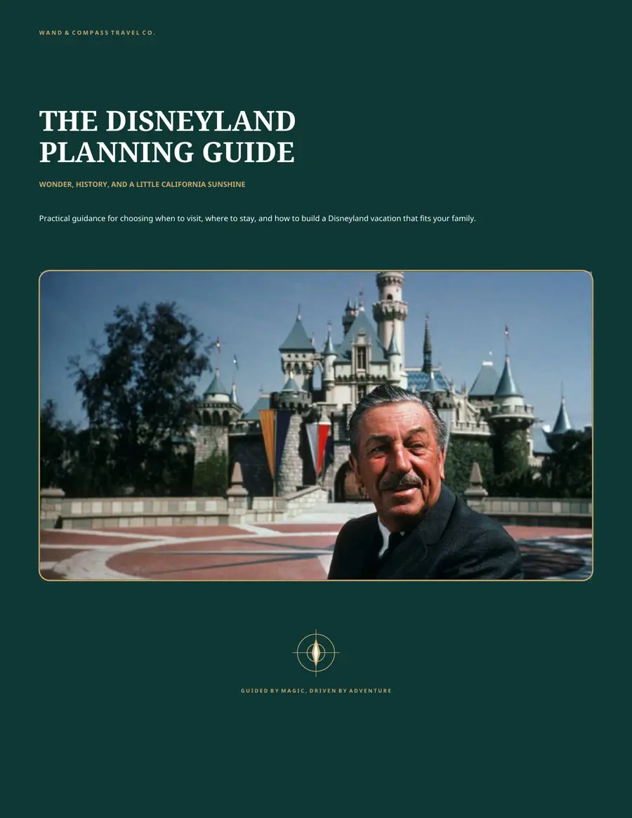 Cover of the Wand and Compass Disneyland Planning Guide