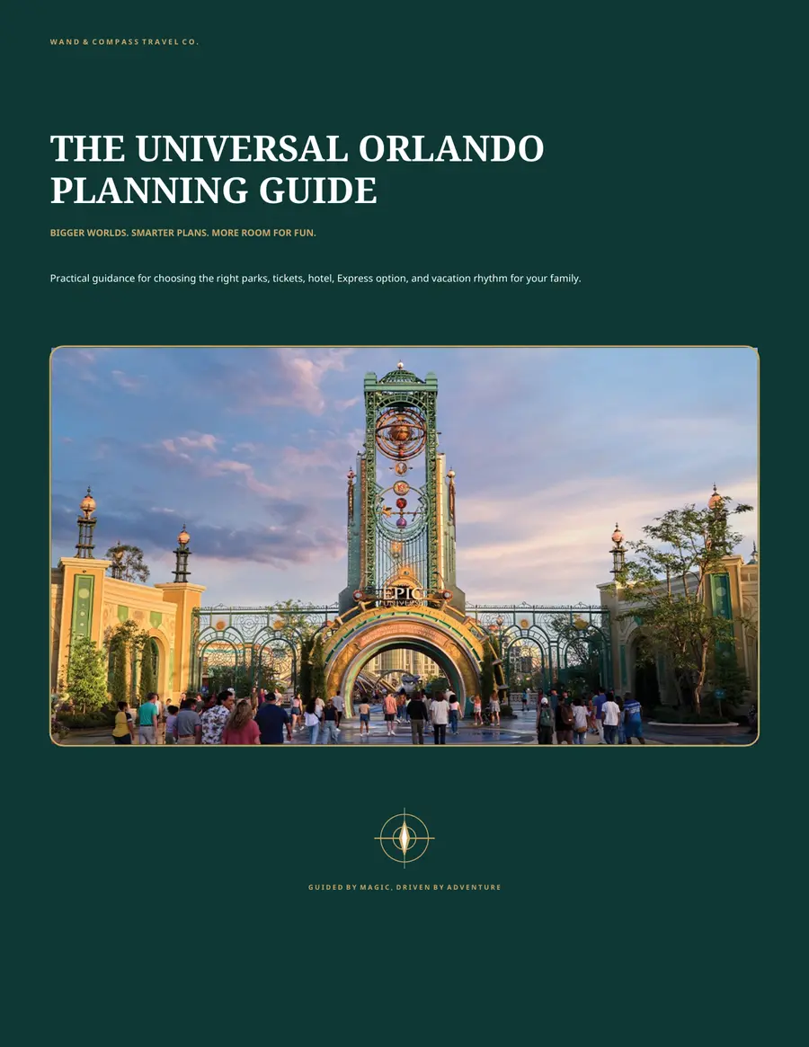 Cover of the Wand and Compass Universal Orlando Planning Guide